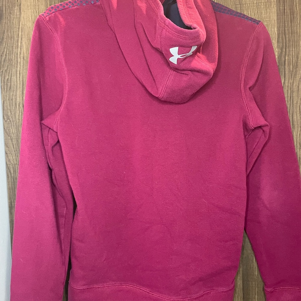 Under Armour- Youth large hoodie- Maroon, with navy